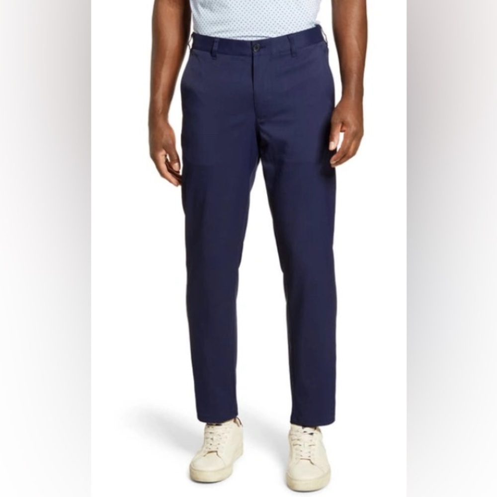 MIZZEN + MAIN Baron Trim Fit Performance Pants Navy Men’s 36x34‎ Stretch